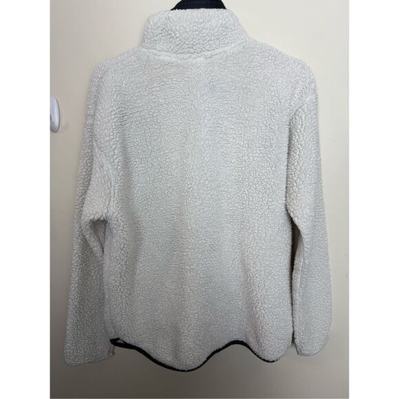 University of Virginia Cavaliers UVA Pressbox Medium 1/4 Zip Sherpa Teddy Sweate - Picture 4 of 4